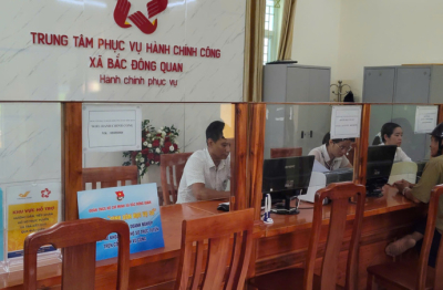 Hưng Yên: Trung tâm Hành chính công xã Bắc Đông Quan vận hành thông suốt trong những ngày đầu thực hiện chính quyền hai cấp