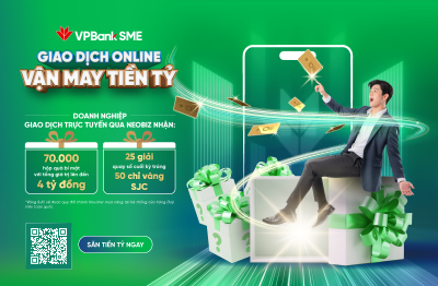 Doanh nghiệp giao dịch online cùng VPBank – “săn” vận may gần 4 tỷ đồng