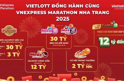 Cùng Vietlott nhận ngay “cơ hội thành tỷ phú” tại VnExpress Marathon Libera Nha Trang 2025