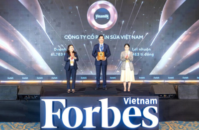 Vinamilk đứng đầu TOP 25 thương hiệu dẫn đầu 2025 của Forbes Việt Nam