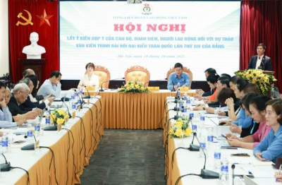 Phát huy trí tuệ cán bộ, đoàn viên, người lao động góp ý văn kiện Đại hội XIV của Đảng