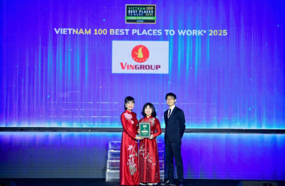 Vingroup thăng hạng trong top 10 nơi làm việc tốt nhất Việt Nam năm 2025