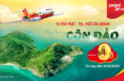 Bay Côn Đảo chỉ từ 0 đồng với “3 ngày vàng” siêu ưu đãi của Vietjet