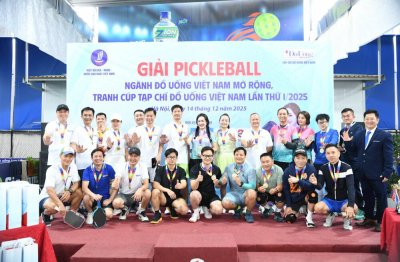 Giải Pickleball Ngành Đồ uống Việt Nam lần thứ I/2025 lan tỏa phong trào rèn luyện thân thể tới toàn ngành và cộng đồng