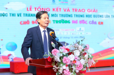 Ấn tượng Lễ trao giải Cuộc thi vẽ tranh Bảo vệ môi trường trong học đường lần thứ II, chủ đề “Sân trường mơ ước của em
