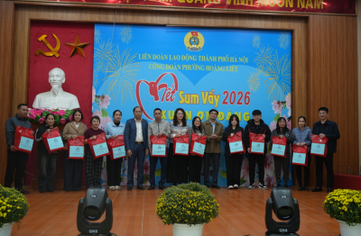 Công đoàn phường Hoàng Liệt tổ chức chương trình “Tết sum vầy – Xuân ơn Đảng” năm 2026