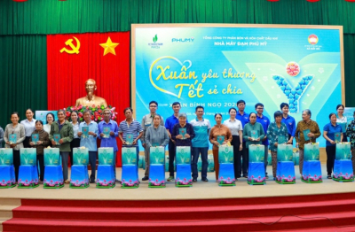 Hành trình “Xuân yêu thương - Tết sẻ chia” lan tỏa nghĩa tình Phú Mỹ