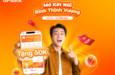 GPBank triển khai ưu đãi hoàn tiền 50.000 đồng cho khách hàng thanh toán bằng mã QR 
