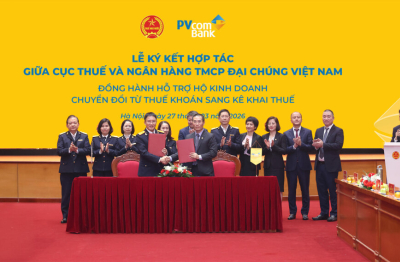 PVcomBank hợp tác với Cục Thuế hỗ trợ hộ kinh doanh kê khai thuế