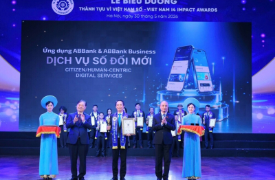ABBank nhận giải “Dịch vụ số xuất sắc” tại Viet Nam I4 Impact Awards 2026