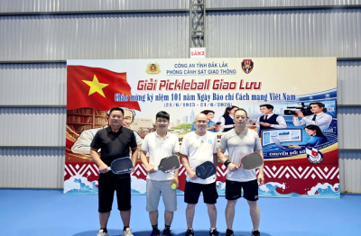 Giao hữu Pickleball chào mừng 101 năm Ngày Báo chí Cách mạng Việt Nam