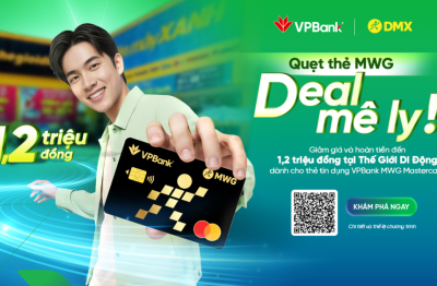 Thẻ tín dụng VPBank MWG Mastercard gia tăng ưu đãi cho người dùng tới 1,2 triệu đồng