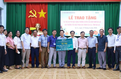 BIDV Nam Gia Lai tài trợ giếng nước sạch cho học sinh vùng khó