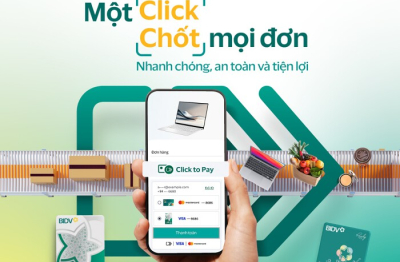 BIDV ra mắt Click to Pay cho chủ thẻ Visa và Mastercard, mang đến trải nghiệm thanh toán trực tuyến nhanh chóng, an toàn