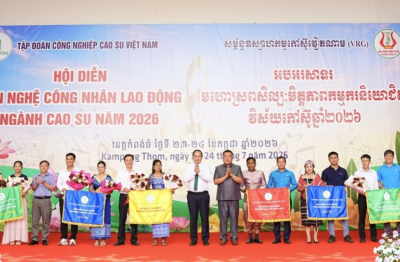 Cao su Chư Sê Kampong Thom giành giải nhất Hội diễn khu vực III – Campuchia