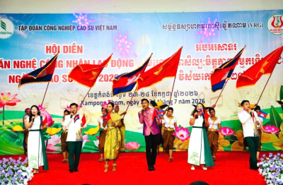 Sôi động, hấp dẫn chùm ảnh Hội diễn nghệ thuật VRG tại Campuchia