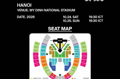 BigBang Hanoi: Công bố seatmap và giá vé