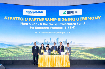 Nam A bank đón dòng vốn xanh từ Thụy Sĩ, nâng tổng quy mô huy động vốn Quốc tế gần 350 triệu USD