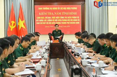 Đảng ủy Bộ Tư lệnh Bộ đội Biên phòng tiểm tra công tác biên phòng tại BĐBP TP Quảng Ninh