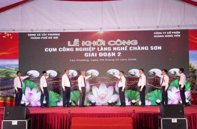 Hà Nội: Khởi công Cụm công nghiệp làng nghề Chàng Sơn giai đoạn 2