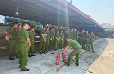 Phân trại tạm giam Nghĩa Đô nâng cao năng lực phòng cháy, chữa cháy và cứu nạn, cứu hộ 