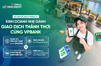 VPBank tặng 50.000 loa thông báo biến động số dư cho hộ kinh doanh