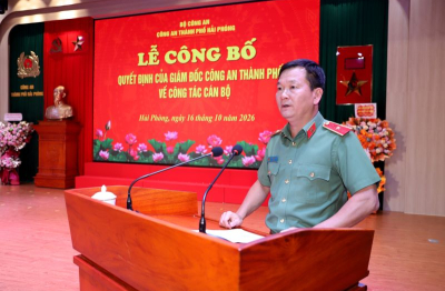 Công an thành phố Hải Phòng điều động, bổ nhiệm 13 Trưởng phòng nghiệp vụ