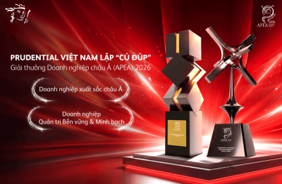 27 năm tại Việt Nam, Prudential nhận cú đúp giải thưởng châu Á – Thái Bình Dương về tăng trưởng chất lượng và quản trị doanh nghiệp