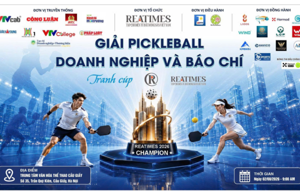 Lộ diện các bảng đấu Giải Pickleball Báo chí và Doanh nghiệp tranh cúp Reatimes 2026