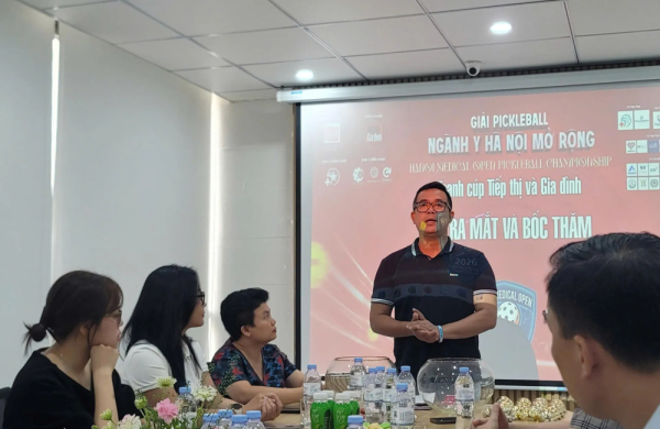 Bốc thăm, chia bảng giải Pickleball ngành Y Hà Nội mở rộng 2026 tranh cúp Tiếp thị và Gia đình