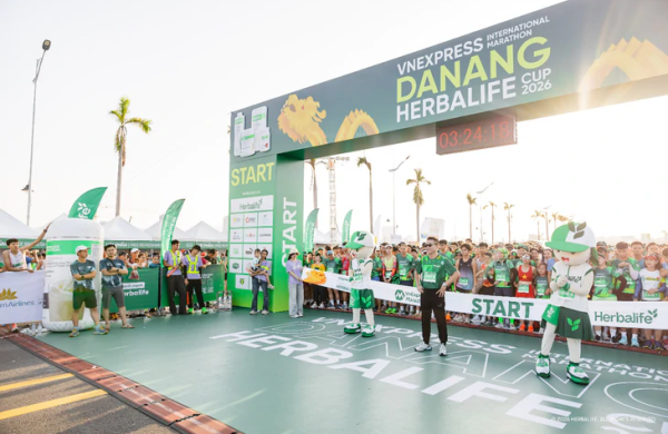 Herbalife Việt Nam khuyến khích lối sống năng động lành mạnh tại VnExpress Đà Nẵng International Marathon Herbalife Cup 2026