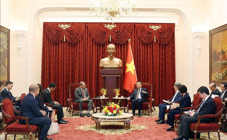 Tổng Bí thư, Chủ tịch nước Tô Lâm tiếp Chủ tịch kiêm Tổng Giám đốc Điều hành Tập đoàn Qualcomm