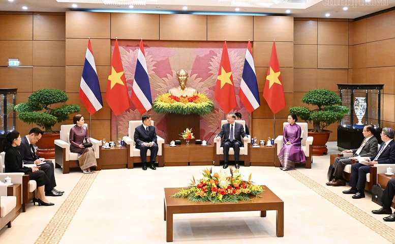 Tổng Bí thư, Chủ tịch nước Tô Lâm hội đàm với Nhà Vua Thái Lan