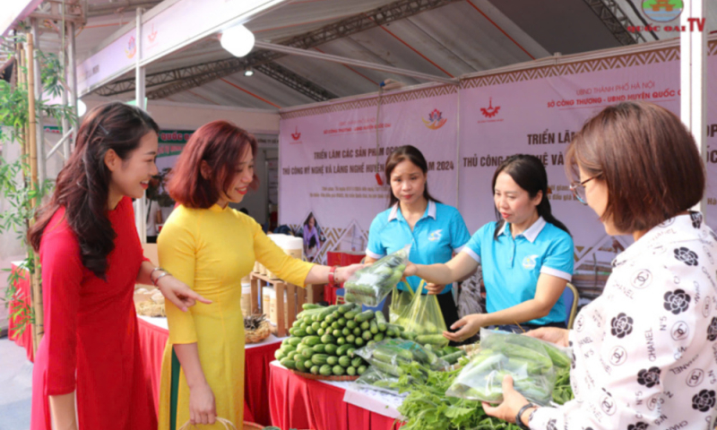 Huyện Quốc Oai tổ chức quảng bá, giới thiệu các sản phẩm OCOP, thủ công mỹ nghệ năm 2024