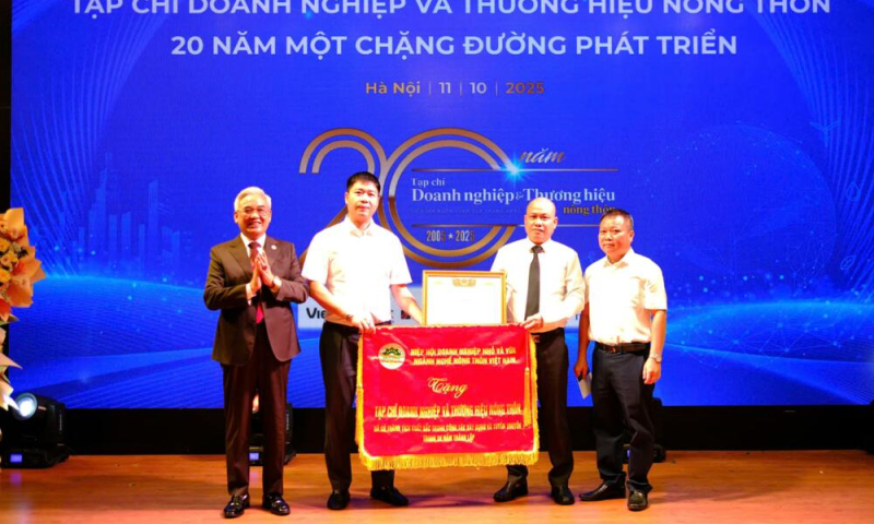 Thư cảm ơn nhân kỷ niệm 20 năm Tạp chí Doanh nghiệp và Thương hiệu nông thôn xuất bản số báo đầu tiên