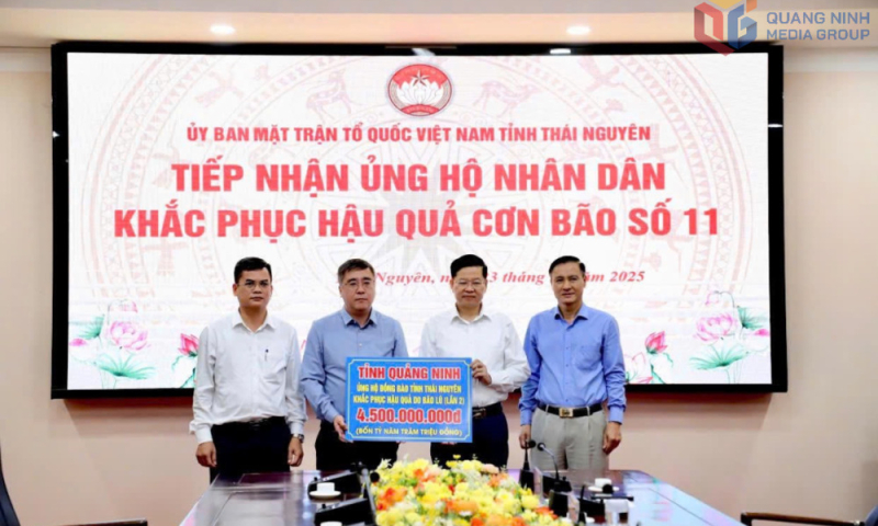 Quảng Ninh: Đợt 2 trao hỗ trợ 12 tỷ đồng cho 5 tỉnh miền núi phía Bắc