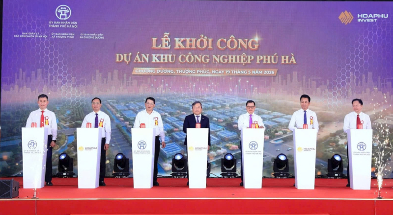 Hà Nội khởi công khu công nghiệp vốn đầu tư hơn 2.900 tỷ đồng ở phía Nam Thủ đô