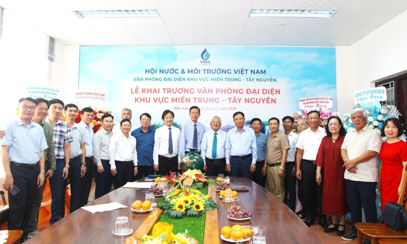 Hội Nước và Môi trường Việt Nam tổ chức lễ khai trương Văn phòng đại diện tại khu vực miền Trung - Tây Nguyên