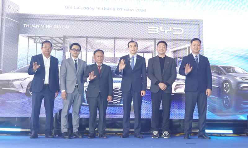 BYD Thuận Minh Gia Lai chính thức khai trương showroom năng lượng mới hiện đại