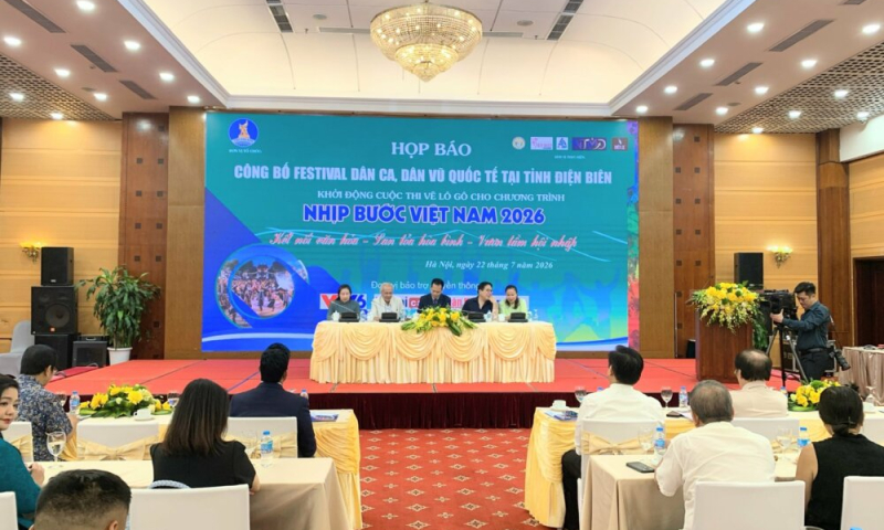 Tỉnh Điện Biên: Họp báo công bố, Festival Dân ca, Dân vũ Quốc tế năm 2026 