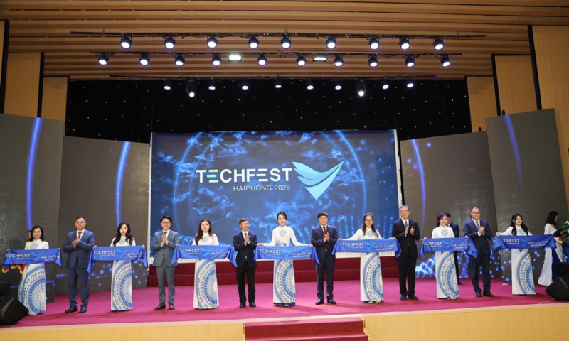 Khai mạc Techfest HaiPhong 2026: Hội tụ trí tuệ, kiến tạo động lực mới cho đổi mới sáng tạo