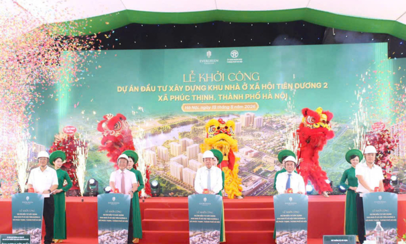 Hà Nội: Khởi công dự án nhà ở xã hội Tiên Dương 2