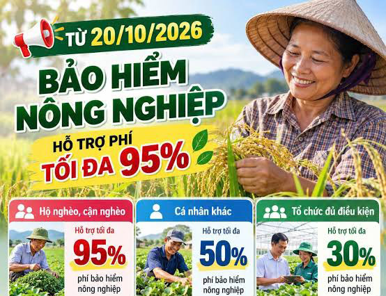 Đề xuất nâng mức hỗ trợ phí bảo hiểm nông nghiệp lên đến 95% cho người dân