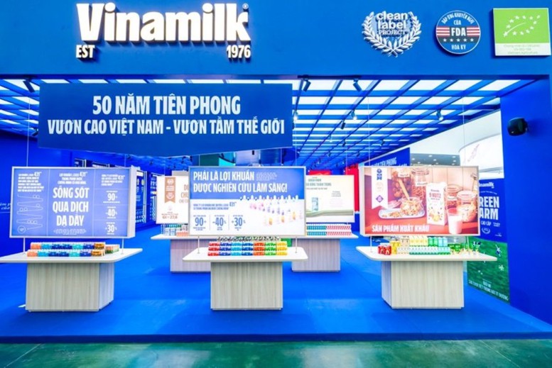 Vinamilk tạo điểm nhấn tại Triển lãm '80 năm Hành trình Độc lập - Tự do - Hạnh phúc'