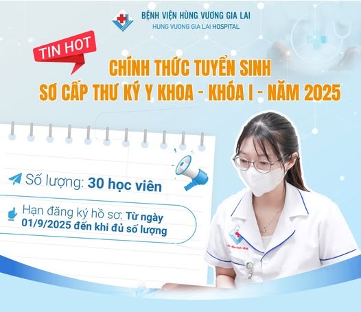 Học 6 tháng, có cơ hội làm việc tại Bệnh viện Hùng Vương Gia Lai