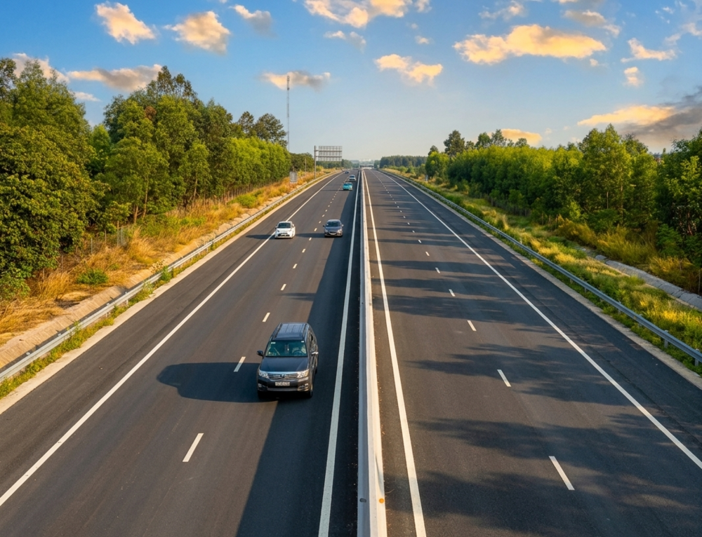 Ngắm cao tốc Biên Hòa - Vũng Tàu đoạn Sơn Hải thi công ngày đầu khai thác