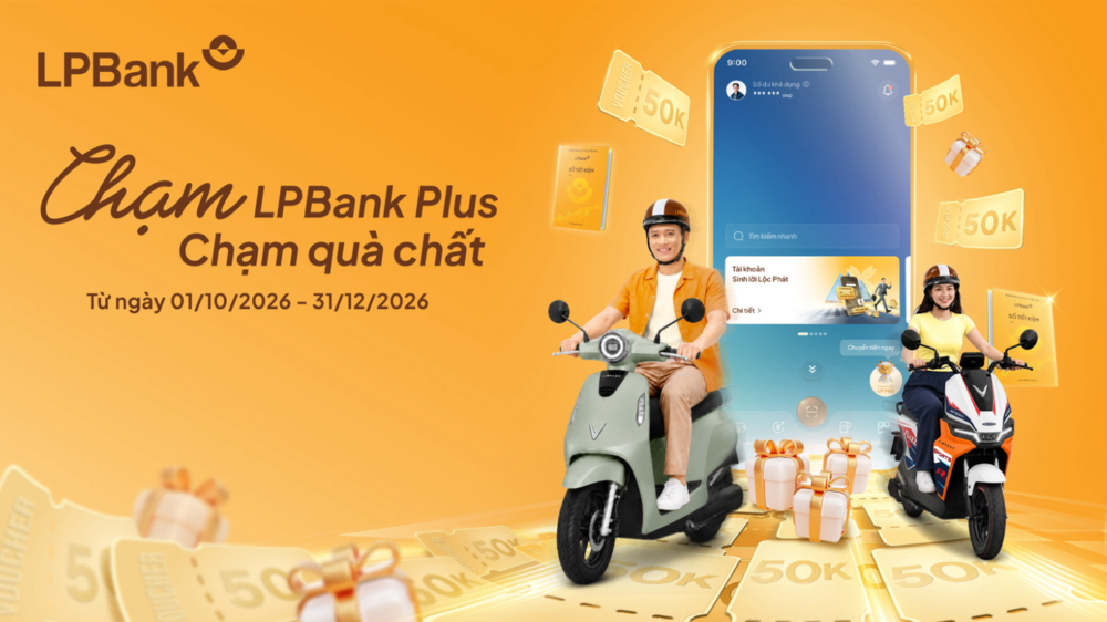 LPBank tung ngàn quà tặng trên ứng dụng LPBank Plus, tích hợp giải pháp AI-first