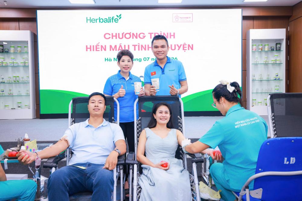 Herbalife Việt Nam tổ chức Ngày Hiến máu tình nguyện 2026 tại TP. Hồ Chí Minh và Hà Nội, tiếp nhận 183 đơn vị máu